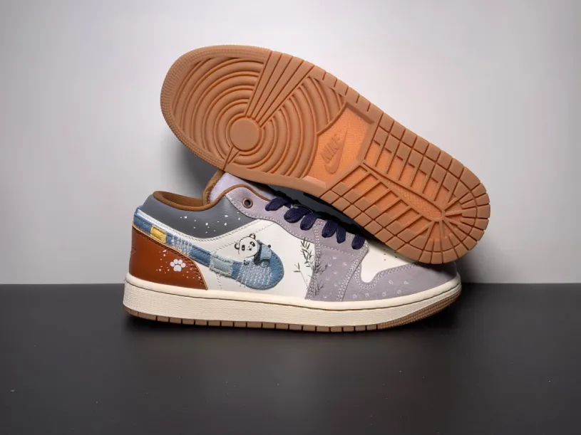 Air Jordan 1 Grey Camo Panda Custom FZ5042-041 
