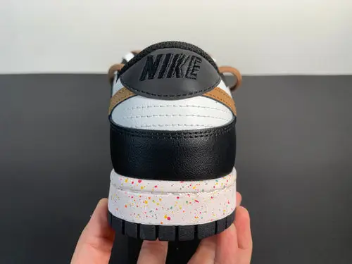SB Dunk Low”Multi-Color White Black Brown Swoosh FD4623-142 