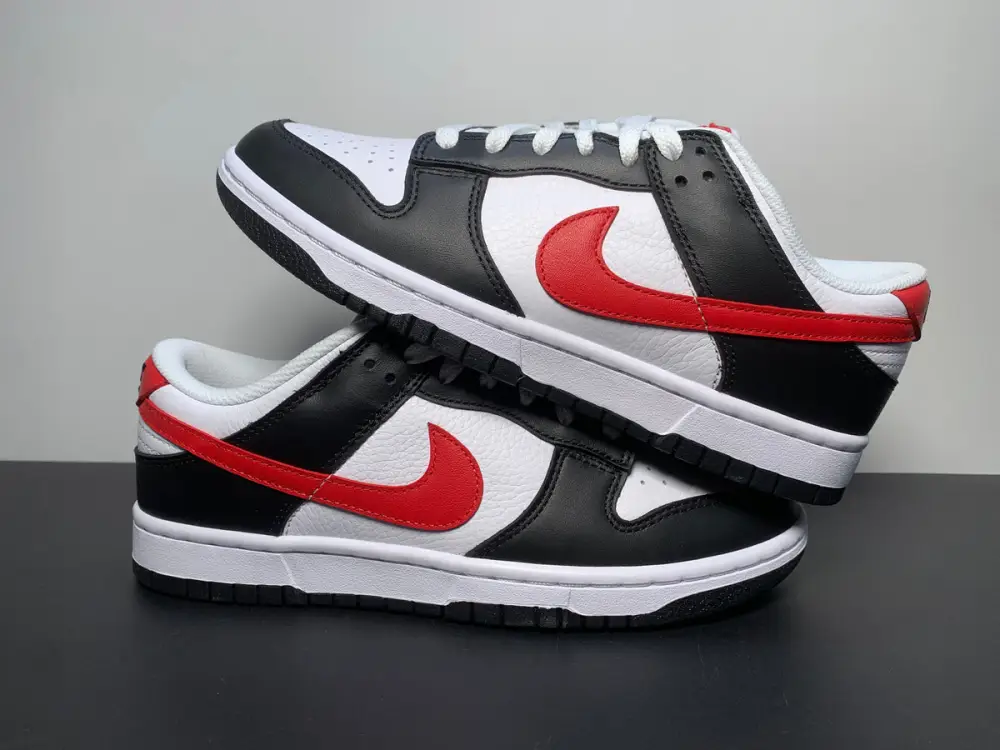 Nike Dunk Low 'Black White Red' 