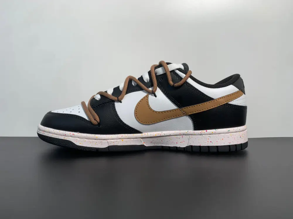 SB Dunk Low”Multi-Color White Black Brown Swoosh FD4623-142 