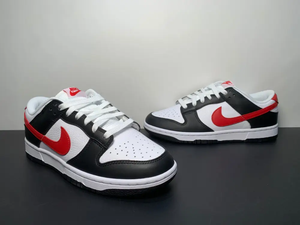 Nike Dunk Low 'Black White Red' 