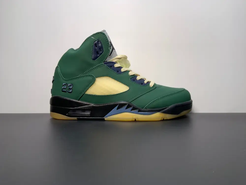 A Ma Maniere x Air Jordan 5 Retro SP Dark Green Black FZ5758-003 53D01611