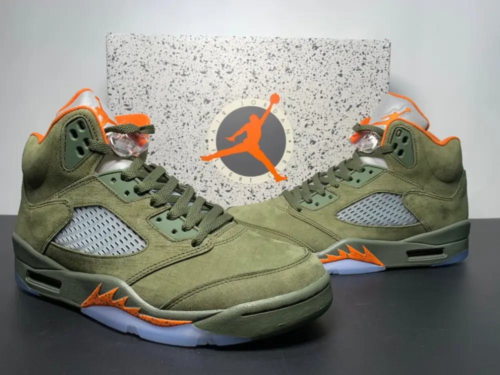 Nike Air Jordan 5 Retro Olive Solar Orange DD0587-308 