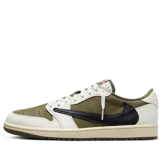 Air Jordan 1 Retro Low OG SP x Travis Scott ‘Reverse Olive’ 