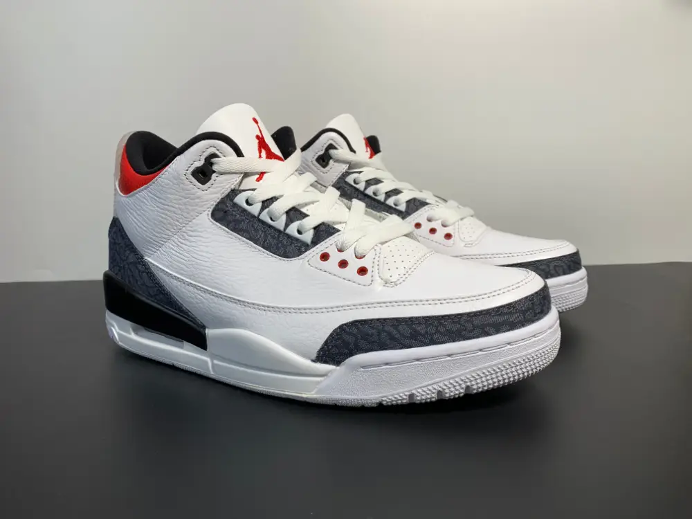 Air Jordan 3 Retro SE Fire Red Denim (GS) CZ6433-100 