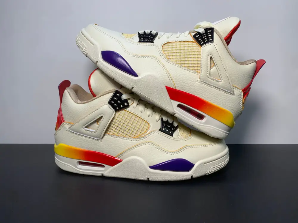 Air Jordan 4 X J Balvin Medellín Sunset Unisex Sneakers 