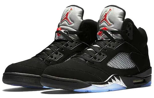 Air Jordan 5 Retro Black Metallic Silver 845035-003 