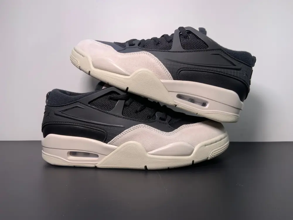 Air Jordan 4 RM Black Light Bone-Dark Grey FQ7939-001 
