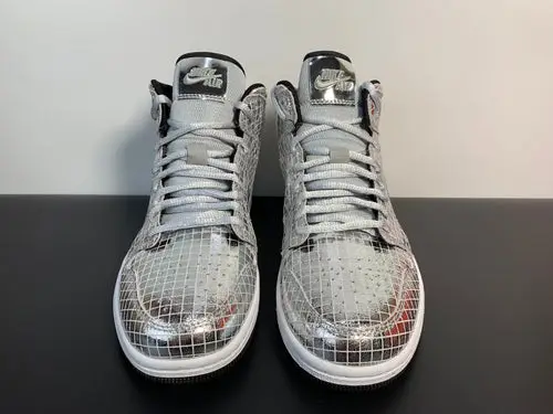 Air Jordan 1 Mid SE Disco Metallic Silver CU9304-001 