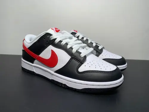 Nike Dunk Low 'Black White Red' 