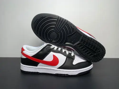 Nike Dunk Low 'Black White Red' 