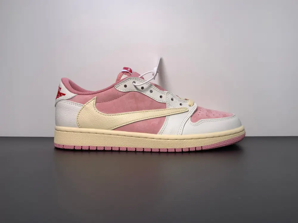 Travis Scott x Air Jordan 1 Low OG Shy Pink DM7866-600 