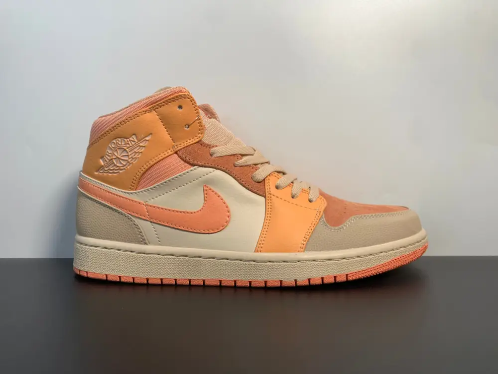 Air Jordan 1 Mid Apricot Orange DH4270-800 