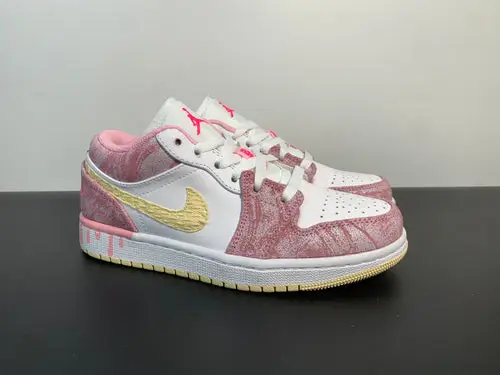 Air Jordan 1 Low GS Paint Drip 