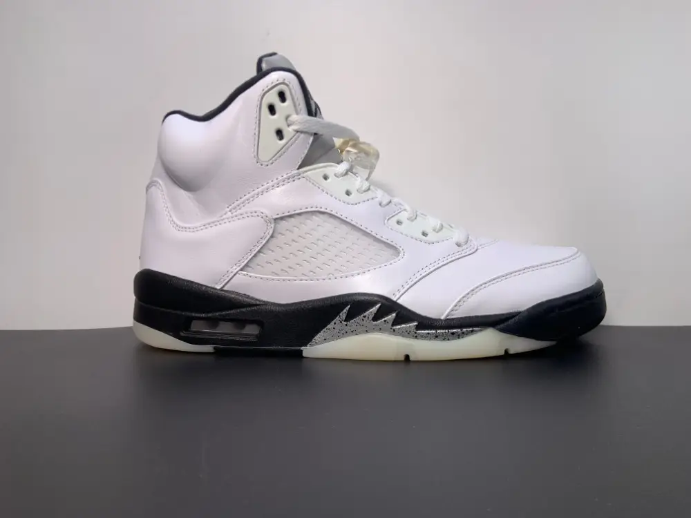 Air Jordan 5 White Black-Sail-Metallic Silver DD0587-110 