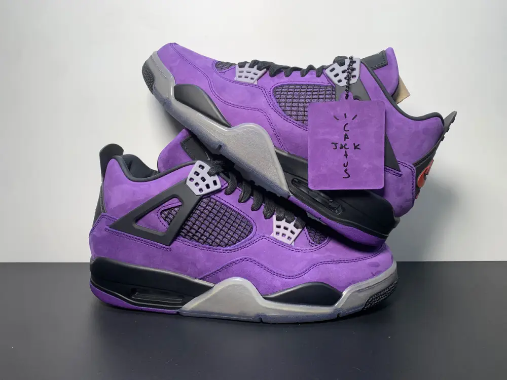 Air Jordan 4 Retro x Travis Scott Purple Friend's and Family 