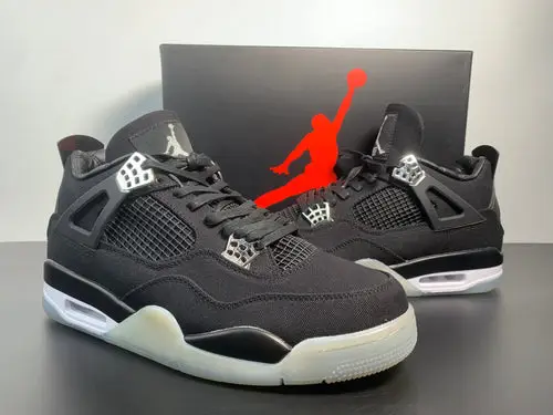 Air Jordan 4 Black White Eminem Carhartt 