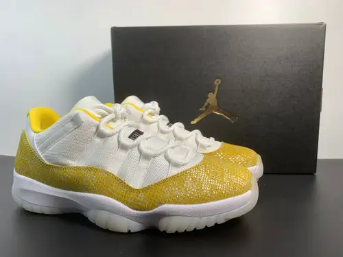 Air Jordan 11 Low WMNS Yellow Snakeskin AH7860-107 