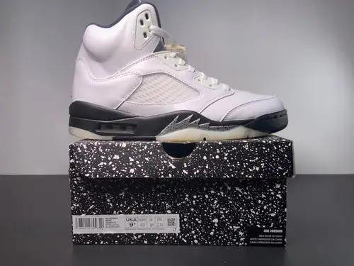 Air Jordan 5 White Black-Sail-Metallic Silver DD0587-110 