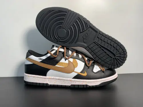 SB Dunk Low”Multi-Color White Black Brown Swoosh FD4623-142 