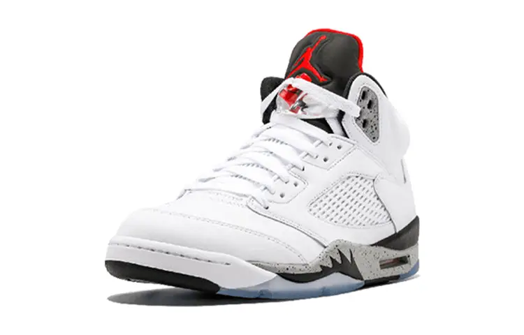 Air Jordan 5 Retro BG White Cement 440888-104 