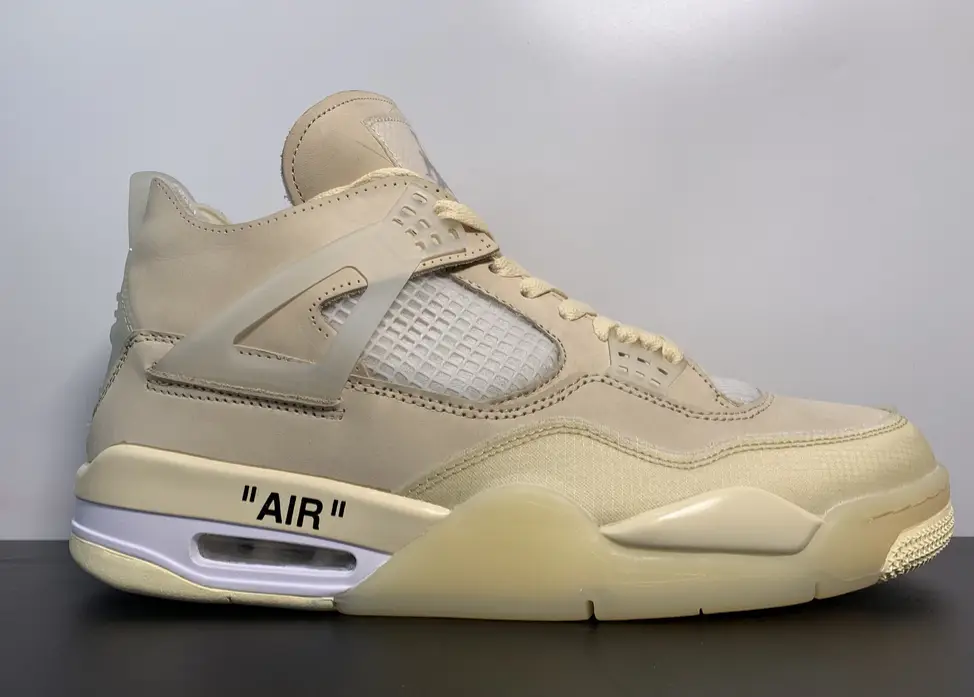 OFF-WHITE x Air Jordan 4 WMNS Mid Sail CV9388-100 F8DB2215