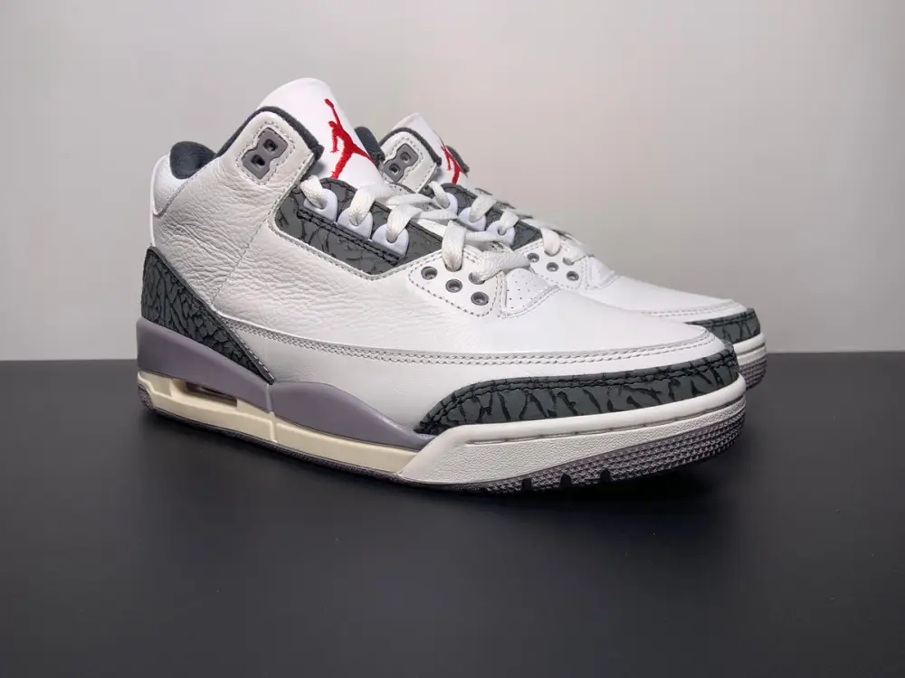 Nike Air Jordan 3 Retro Summit White Fire Red 'Cement Grey' 