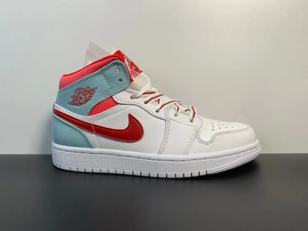 Air Jordan 1 Mid White Topaz Mist 