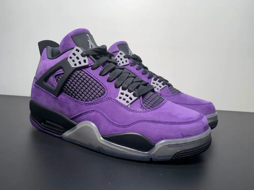 Air Jordan 4 Retro x Travis Scott Purple Friend's and Family 