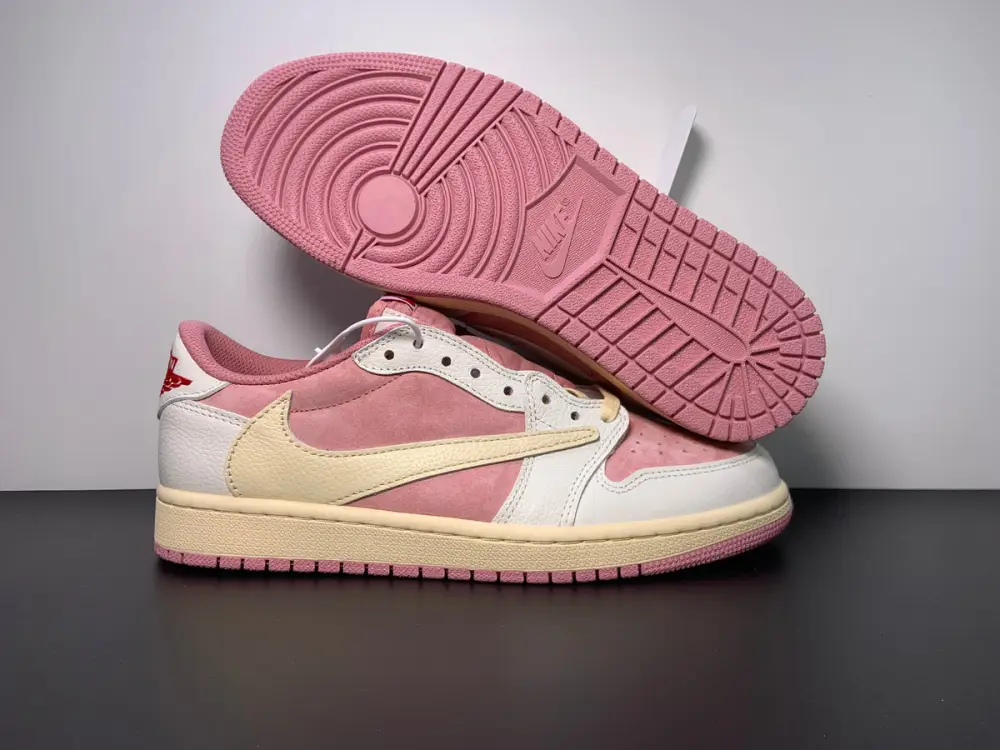 Travis Scott x Air Jordan 1 Low OG Shy Pink DM7866-600 