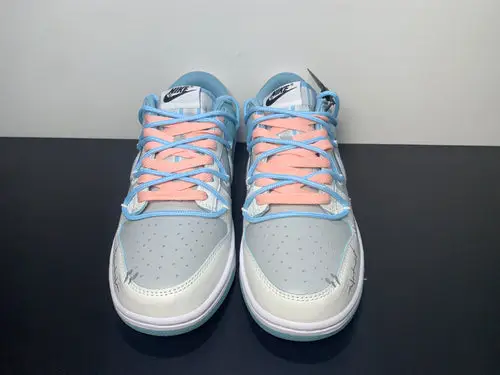 Nike Dunk Low Retro Fleece Swoosh Worn Blue 