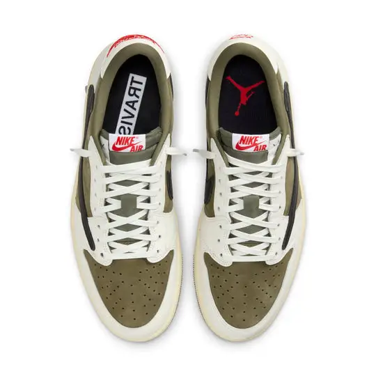 Air Jordan 1 Retro Low OG SP x Travis Scott ‘Reverse Olive’ 