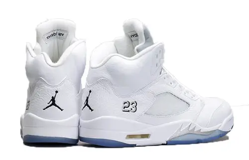 Air Jordan 5 Retro BG White Metallic Silver 440888-130 