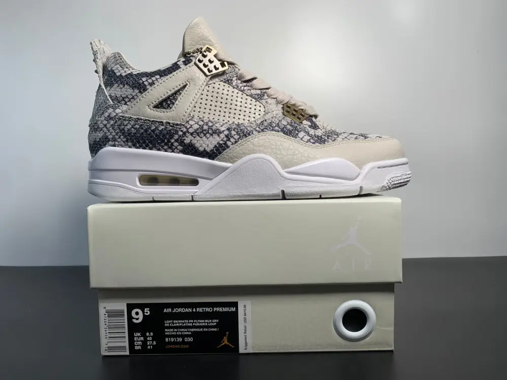 Air Jordan 4 Premium Snakeskin 819139-030 