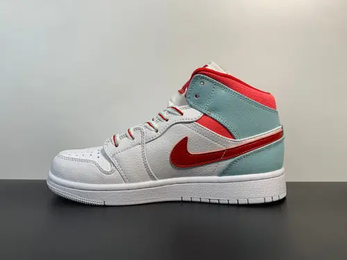 Air Jordan 1 Mid White Topaz Mist 