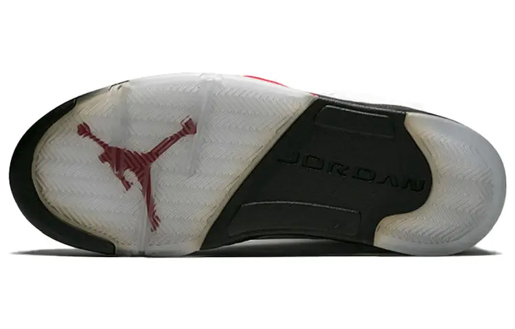 Air Jordan 5 Retro White Fire Red Black 136027-100 