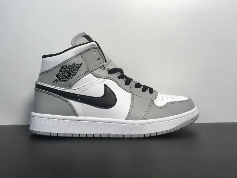 Air Jordan 1 Retro Mid ”Light Smoke Grey” 554724-092 