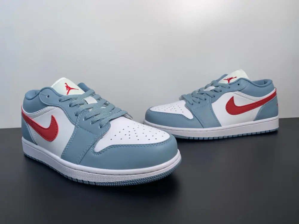 Air Jordan 1 Low Blue Whisper Dune Red DC0774-164 