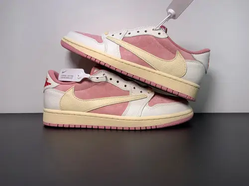 Travis Scott x Air Jordan 1 Low OG Shy Pink DM7866-600 