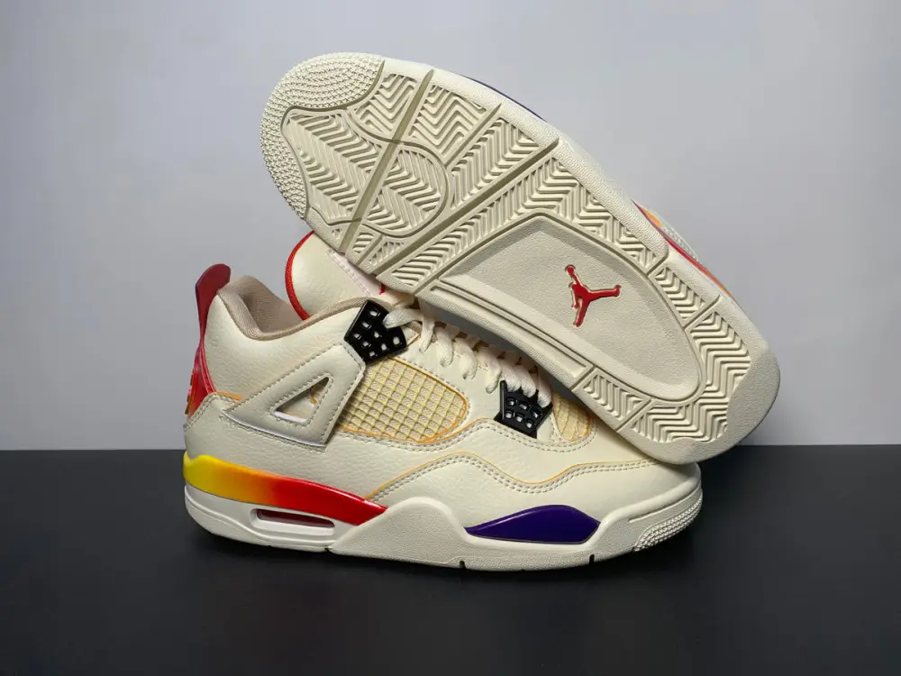 Air Jordan 4 X J Balvin Medellín Sunset Unisex Sneakers 