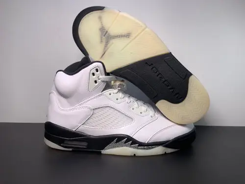 Air Jordan 5 White Black-Sail-Metallic Silver DD0587-110 