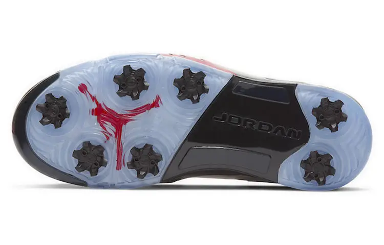 Air Jordan 5 Low Golf 'Fire Red' White Black Metallic Silver Fire Red 