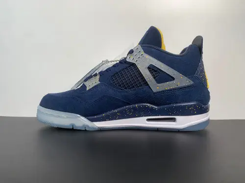 Air Jordan 4 Retro Michigan Wolverines, PE Amarillo Navy White 