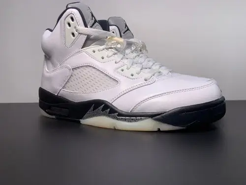 Air Jordan 5 White Black-Sail-Metallic Silver DD0587-110 