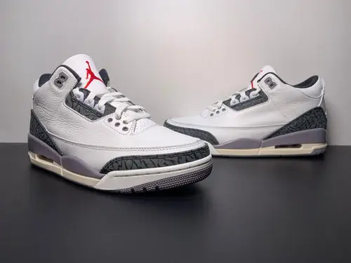 Nike Air Jordan 3 Retro Summit White Fire Red 'Cement Grey' 