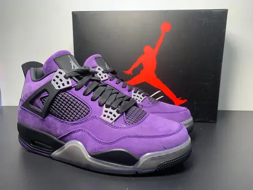 Air Jordan 4 Retro x Travis Scott Purple Friend's and Family 