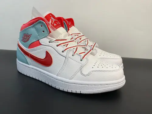Air Jordan 1 Mid White Topaz Mist 