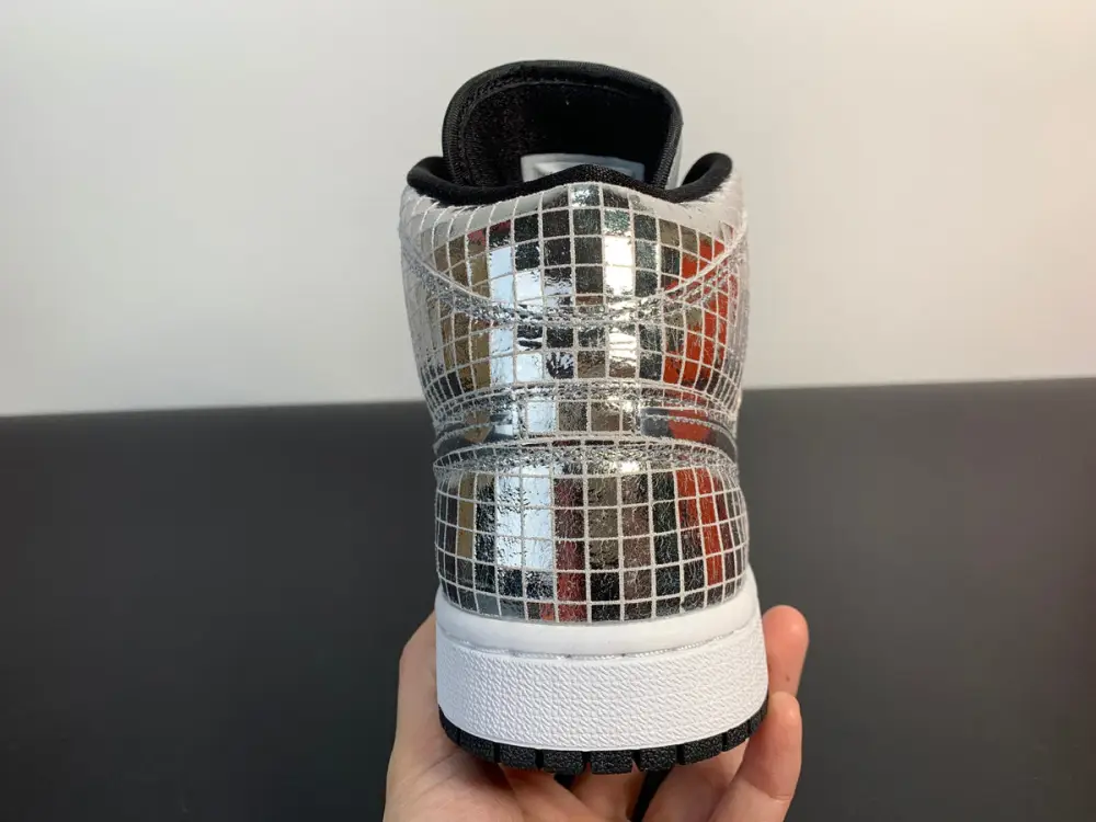 Air Jordan 1 Mid SE Disco Metallic Silver CU9304-001 
