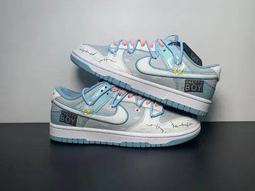 Nike Dunk Low Retro Fleece Swoosh Worn Blue 
