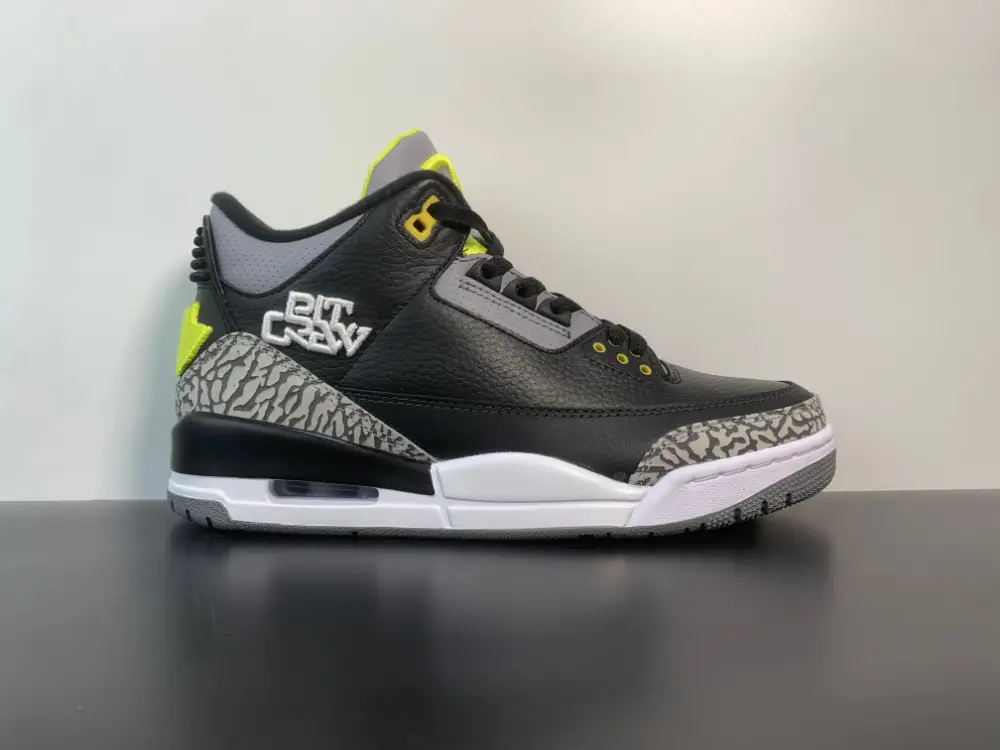 Air Jordan 3 Retro Oregon Ducks Pit Crew Black 282240-594 6839B678